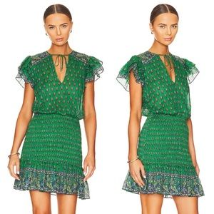 Veronica Beard Brindelle Dress in Kelly Green Multi Size 0